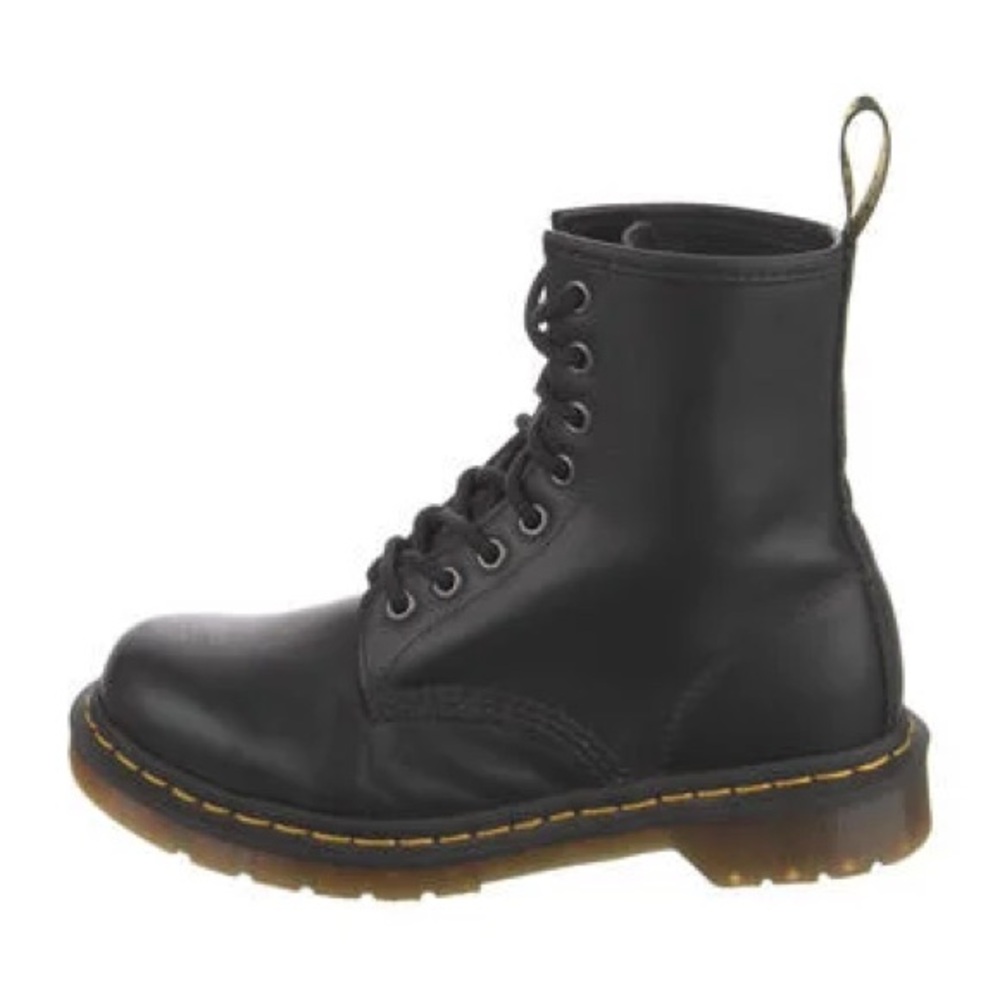 Dr. Martens Black Leather Combat Boots